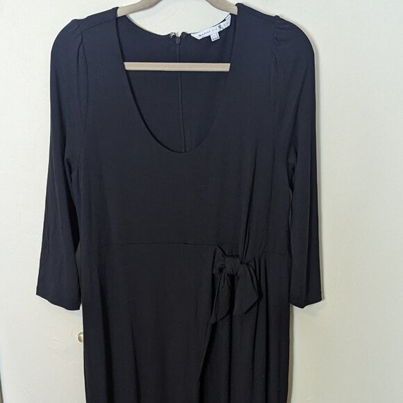 The Nines Hatch Jumpsuit Jersey Front Wrap Black Size Large Maternity Large - Picture 6 of 7